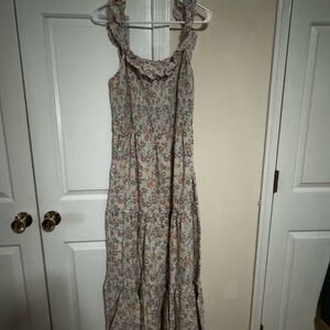 Floral Sleeveless Maxi Dress